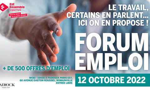 Forum de l’emploi au Paddock Paris Est à Romainville