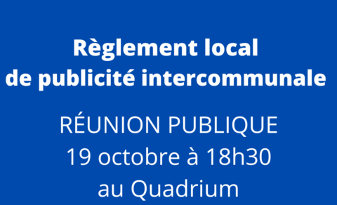 Une réunion publique pour le règlement local de publicité intercommunal (RLPi) d’Est Ensemble
